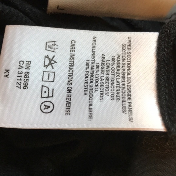 DKNYC black cotton top with mash details size M - Picture 5 of 5